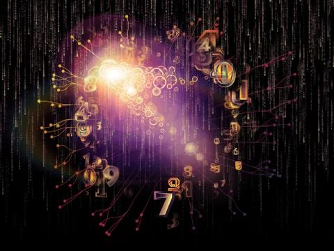 Inner Life of Data Set 스톡 일러스트