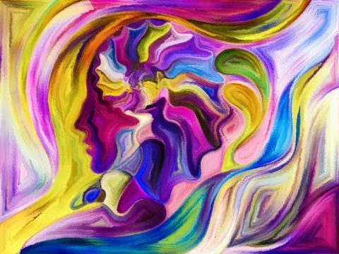 Inner Life of Division Stock Illustration