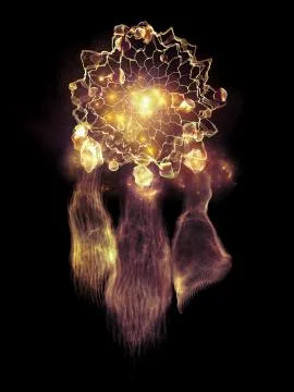 Inner Life of Dream Catcher Stock Illustration