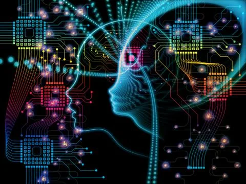 Inner Life of Machine Consciousness Stock Illustration