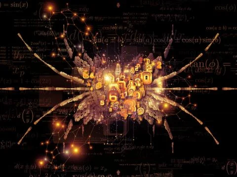 Inner Life of Math Design 스톡 일러스트