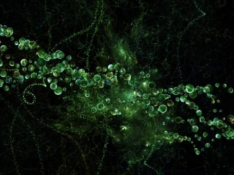 Inner Life of Microcosm Stock Illustration