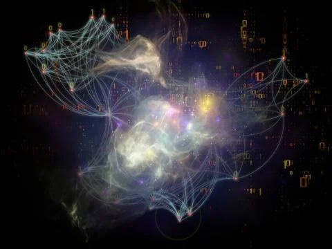 Inner Life of Network Illustrazione stock