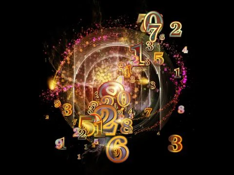 Inner Life of Numbers Illustrazione stock
