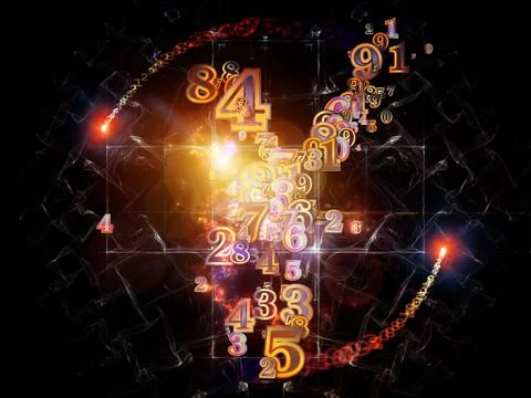 Inner Life of Numbers Illustrazione stock