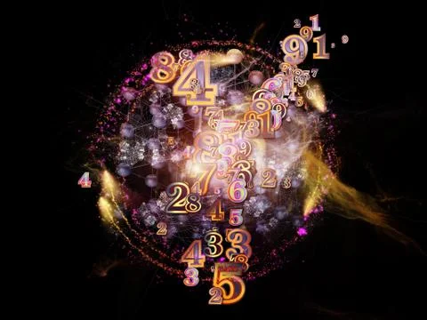 Inner Life of Numbers 스톡 일러스트
