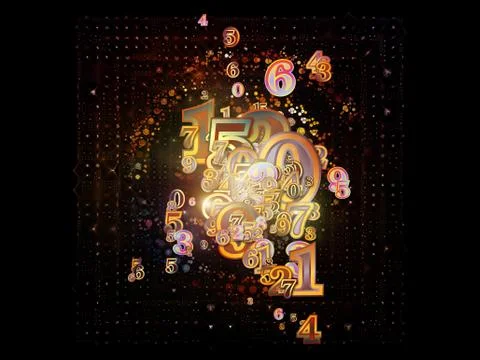 Inner Life of Numbers 스톡 일러스트