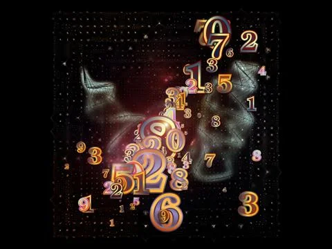 Inner Life of Numbers Illustrazione stock