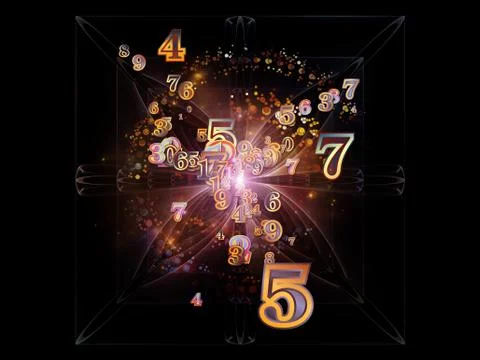Inner Life of Numbers 스톡 일러스트