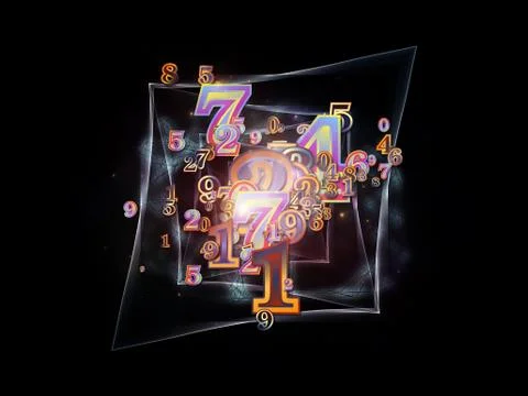 Inner Life of Numbers Stock Illustration
