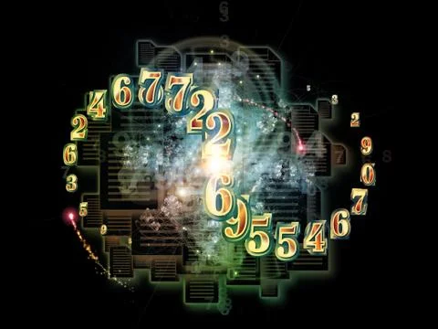 Inner Life of Numbers Illustrazione stock