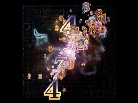 Inner Life of Numbers 스톡 일러스트