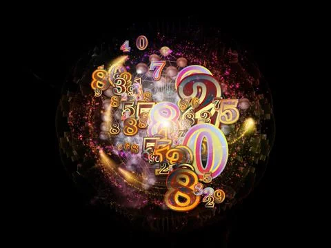 Inner Life of Numbers Illustrazione stock
