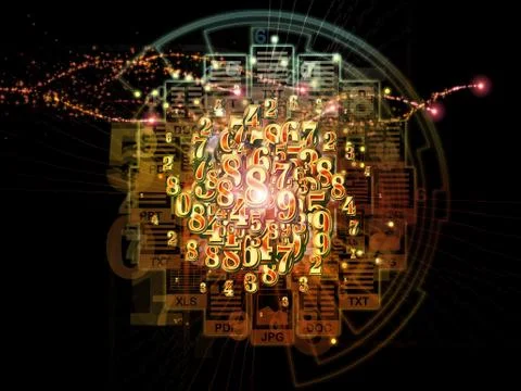 Inner Life of Numbers イラスト素材