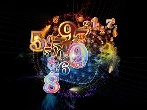 Inner Life of Numbers 스톡 일러스트