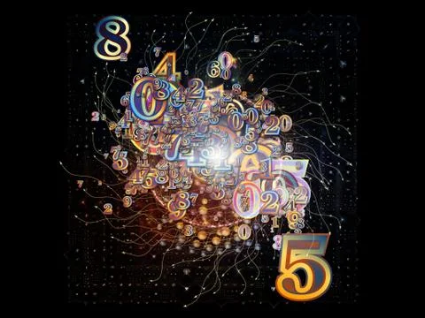 Inner Life of Numbers Illustrazione stock