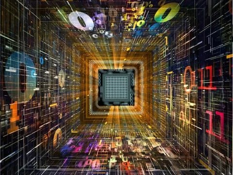 Inner Life of Numbers 스톡 일러스트