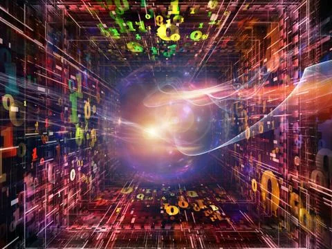 Inner Life of Numbers 스톡 일러스트