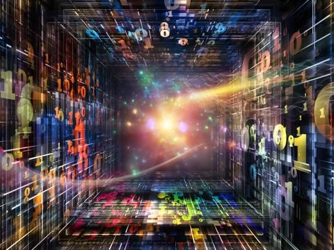 Inner Life of Numbers 스톡 일러스트