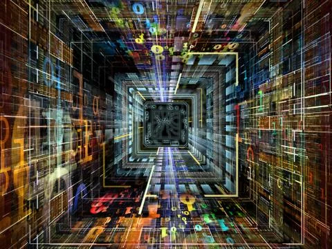 Inner Life of Numbers Illustrazione stock