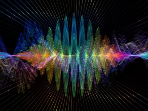 Inner Life of Oscillation Stock Illustration