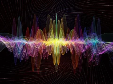 Inner Life of Oscillation Stock Illustration