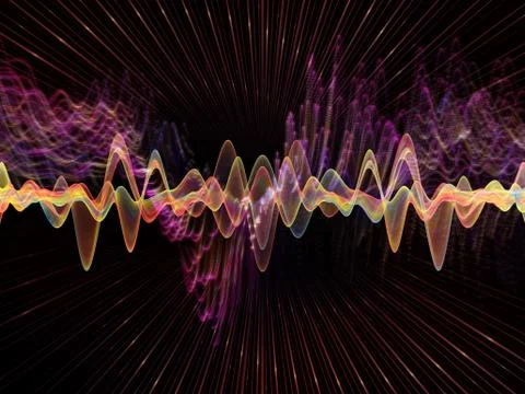 Inner Life of Oscillation Stock Illustration