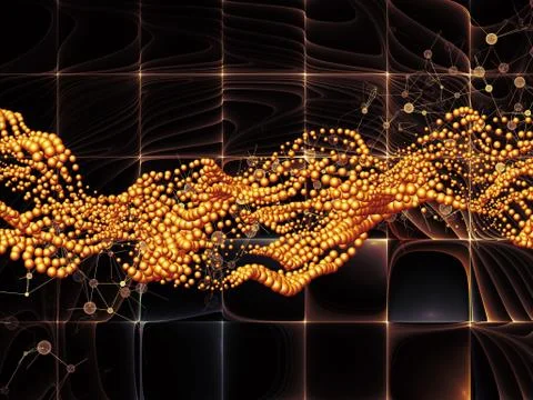 Inner Life of Proteins Stock Illustration