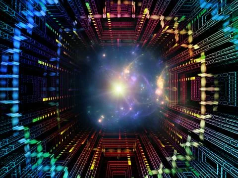 Inner Life of Quantum Space イラスト素材