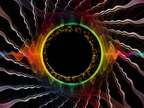 Inner Life of Radial Oscillation Stock Illustration