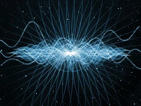 Inner Life of Sine Waves Illustrazione stock