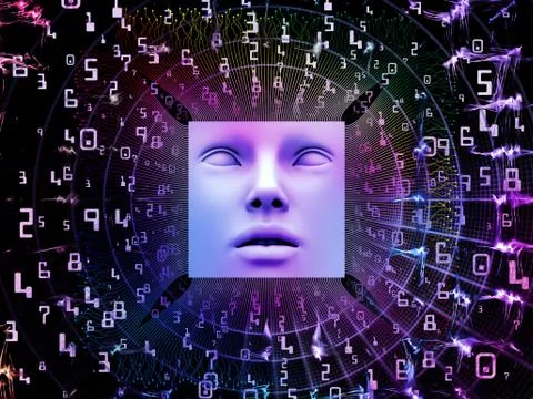Inner Life of Super Human AI Stock Illustration
