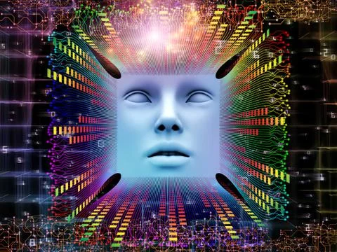 Inner Life of Super Human AI 스톡 일러스트