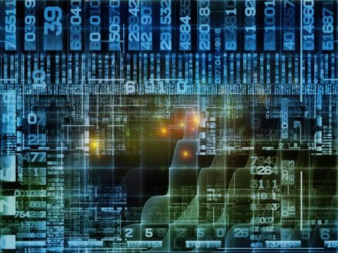 Inner Life of Technology Links 스톡 일러스트