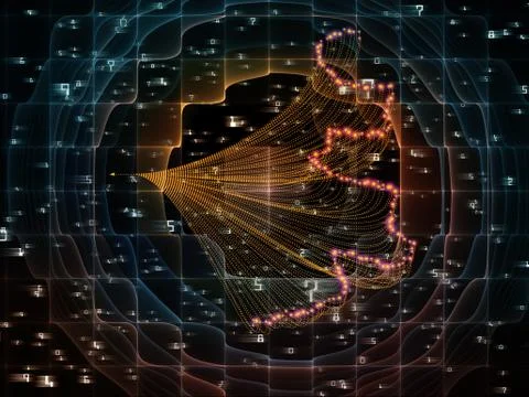 Inner Life of Technology Links 库存插图
