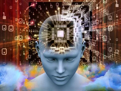 Inner Life of Thought Stock Illustration