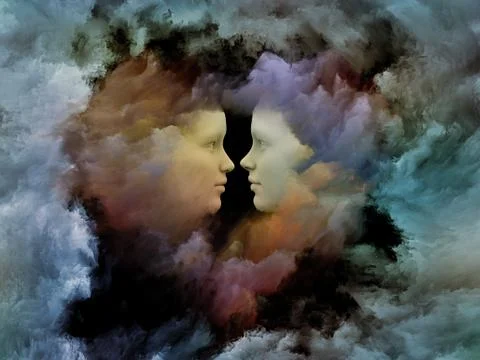 Inner Life of Unity Stock Illustration