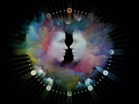Inner Life of Unity Stock Illustration