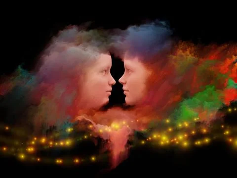 Inner Life of Unity Stock Illustration