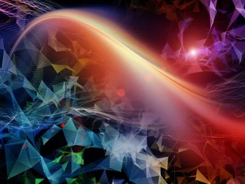 Inner Life of Virtual World Illustrazione stock