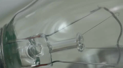 The inner look of a bulb with some wires Video stock 45902004