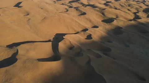 Inner Mongolia- Badain Jaran - Sunset Small dune Stock Footage 167767592