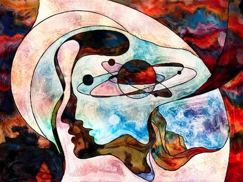 Inner Physics Illustrazione stock