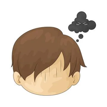 Inner screaming illustration Stock Illustration