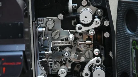 Inner workings of a Panavision Camera Stock Footage 107233337