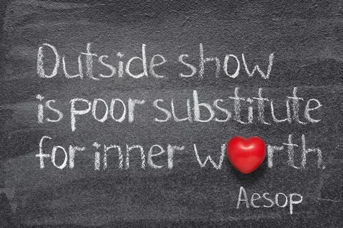 Inner worth Aesop Stock Photos