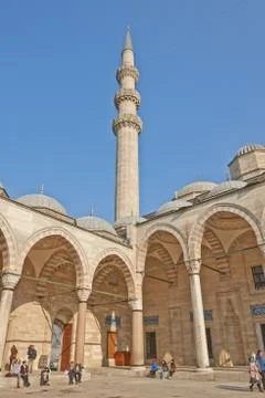 Inner yard of the mosque Stock Photos