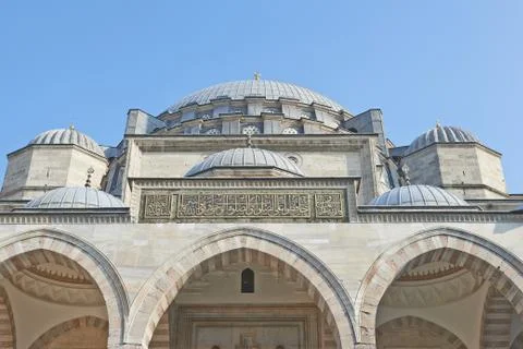 Inner yard of the mosque Stock Photos
