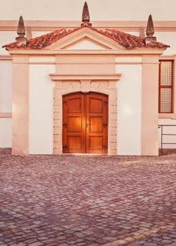 Inner yard in old prague Stock Photos