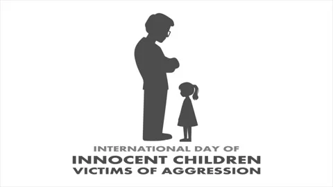 Innocent children victims aggression dad daughter Video stock 337324104